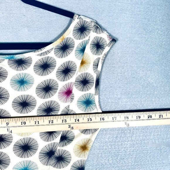 Effie’s Heart Dress Womens S Multicolor Cotton Blend Fit Flare Polka Dot - Picture 10 of 13